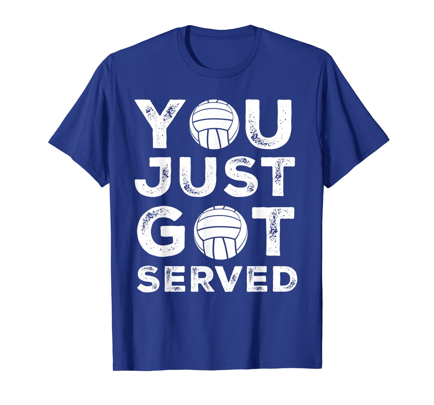 

funny volleyball shirt you just got served gift, White;black