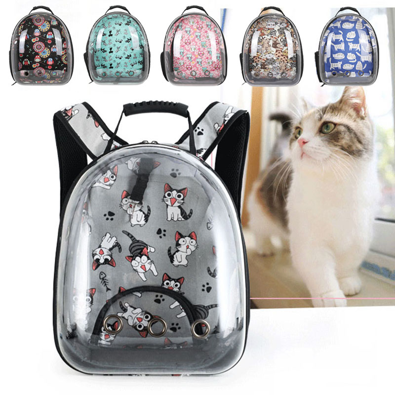 

Cat Dog Backpack Transparent Carrier With a Window Fashion Astronaut Transportation Carrying For Cats Pet Products Trave Bag