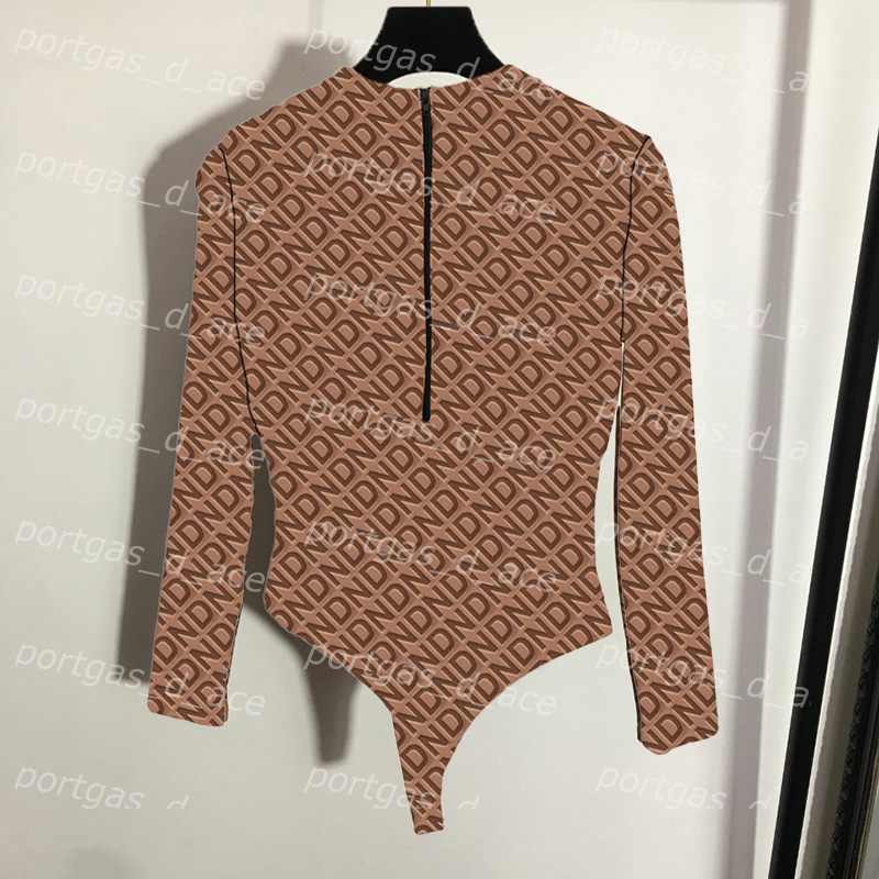 

Fashion Letters Jacquard Swimwear SpasHG One Piece Back Zipper Swimsuit Womens Fashion Long Sleeve Diving Swimsuits Comfortable Padded Bodysuit