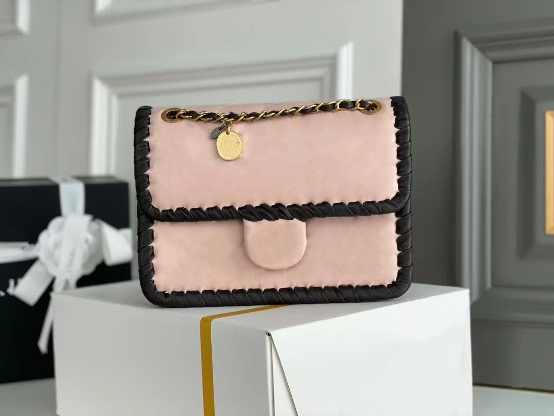 

5A+ high quality bags classic latest color women's shoulder bag chain handbag genuine leather women's messenger with box, Package