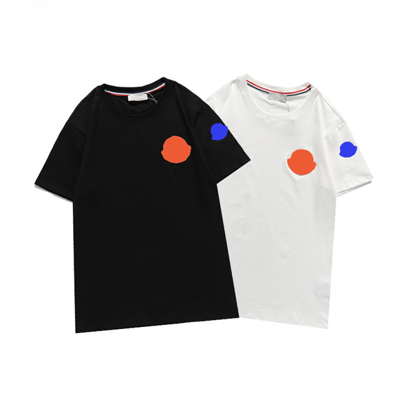 

21ss Summer Men's T-shirts Women Tees Letter Print Fashion Design Retro Pattern Short Sleeves Breathable Tees High Quality, White;black