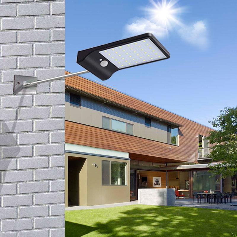 

Outdoor Wall Lamps PIR Motion Sensor 36 LED Solar Light Waterproof Garden Lamp Street Pathway Gate Yard Patio Security Lightings