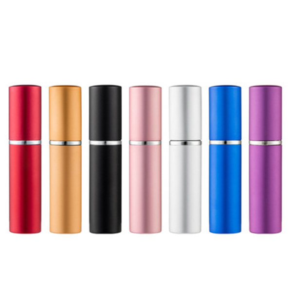 

Party supplies 5ml spray perfume bottle portable metal case mini perfumes sub-bottling compact atomizer scent travel refillable cosmetic bottles