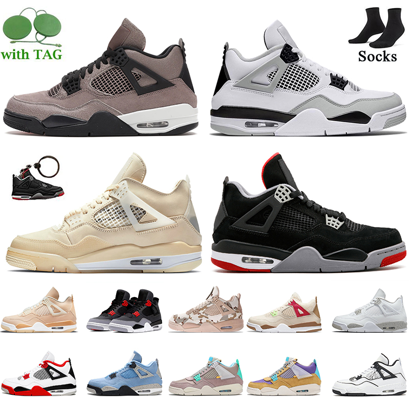

2022 Fashion Jumpman 4 4s Women Mens High OG Basketball Shoes University Blue Veterans Day Sail White Oreo Cactus Jacks Bred Off Men Sneakers Infrared Sports Trainers, C41 grey 40-47