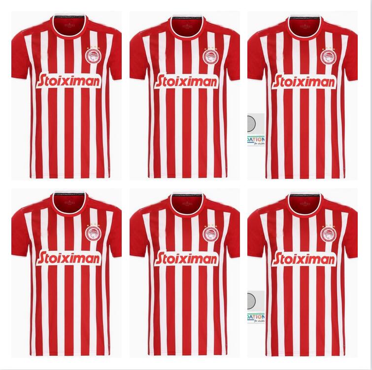 

21 22 Olympiacos Piraeus soccer jerseys home 2021 2022 MADY Rony Lopes CISSE Soares Aguibou Masouras EL ARABI football shirts tops camisetas de fútbol