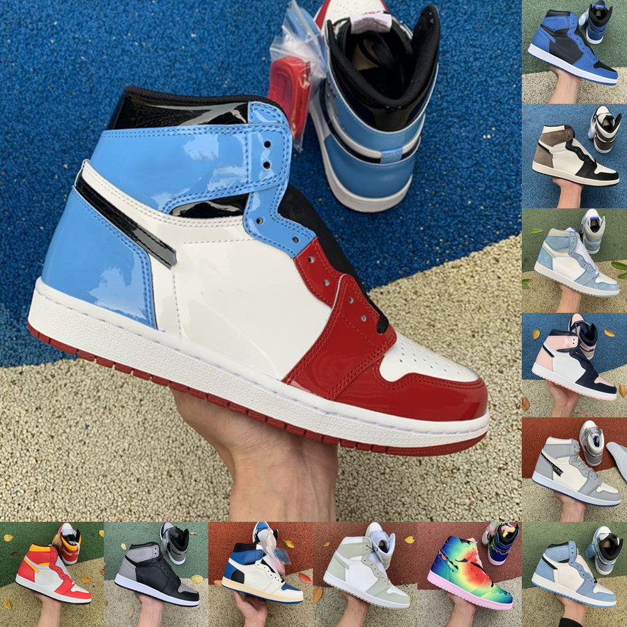 

High quality Atmosphere 1 1s basketball shoes Men Women Dark Marina Blue Hyper Royal Chicago sneakers Dark Mocha Lucky Green Fragment outdoor trainer, Please contact us