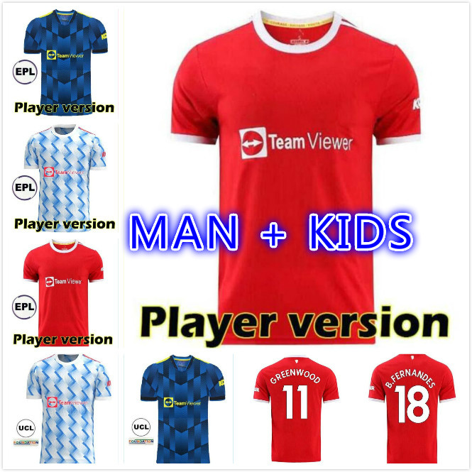 

Manchester soccer jerseys 2021 2022 UNITED SANCHO POGBA CAVANI MARTIAL UTD VAN DE BEEK B. FERNANDES RASHFORD LINGARD GREENWOOD football shir, Black;yellow