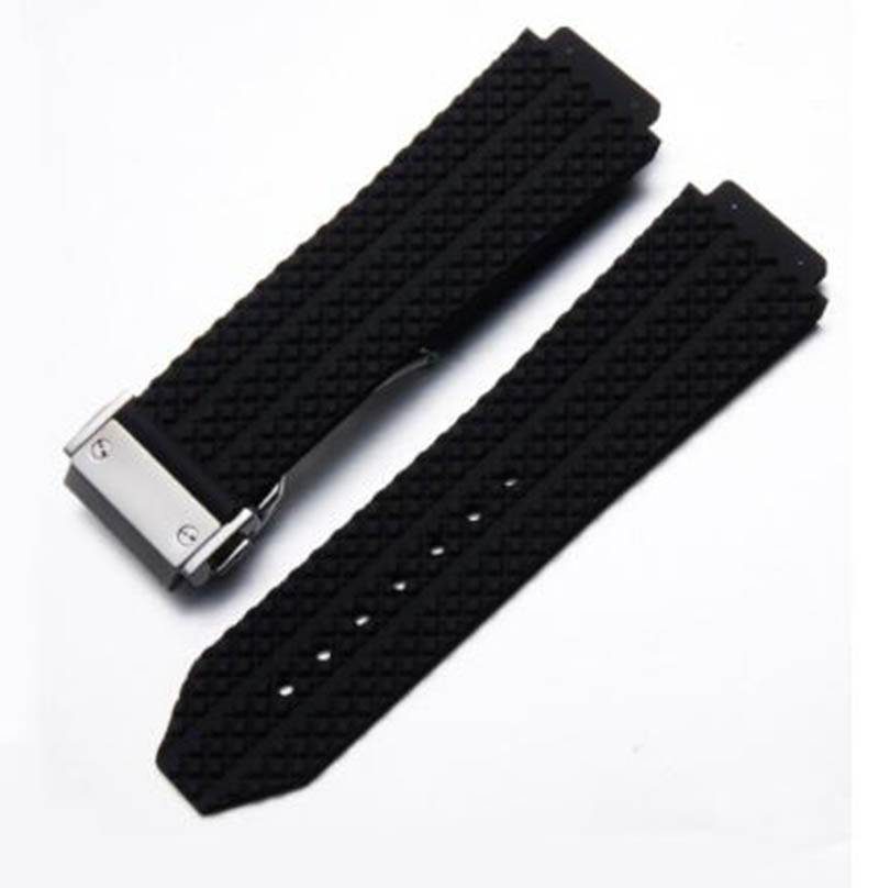 

Rubber Belt Watch Bands Glide Clasp Automatic Movement 20MM Size Men Watches Mens Wristwatches