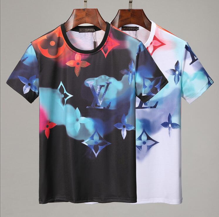 

Fashion Mens Designer T Shirts Women Hip Hop Tops Short Sleeves High Quality Printing Men Stylist Tees #k16, White;black