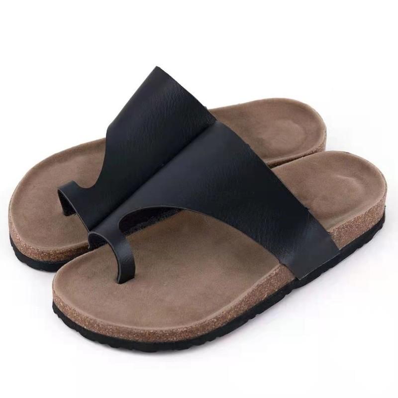 

2021 Retro Sandals Men's Summer Beach Casual Shoes Neutral Gladiator Flat Sandals Outdoor Ladies Slippers Open Toe Large Size 48, Black