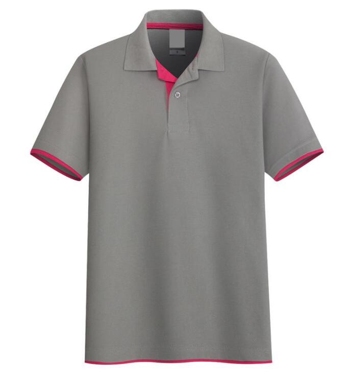 

2022 Pure Cotton POLO soccer Jersey Lapel Contrasting Color Football Shirt Casual Men short Sleeve