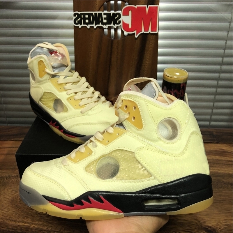 

White Sail Wings Jumpman 5 5s Top 3 Fire Red Oregon Basketball Shoes Michigan Oil Grey Running Sneakers Men Sport Trainers