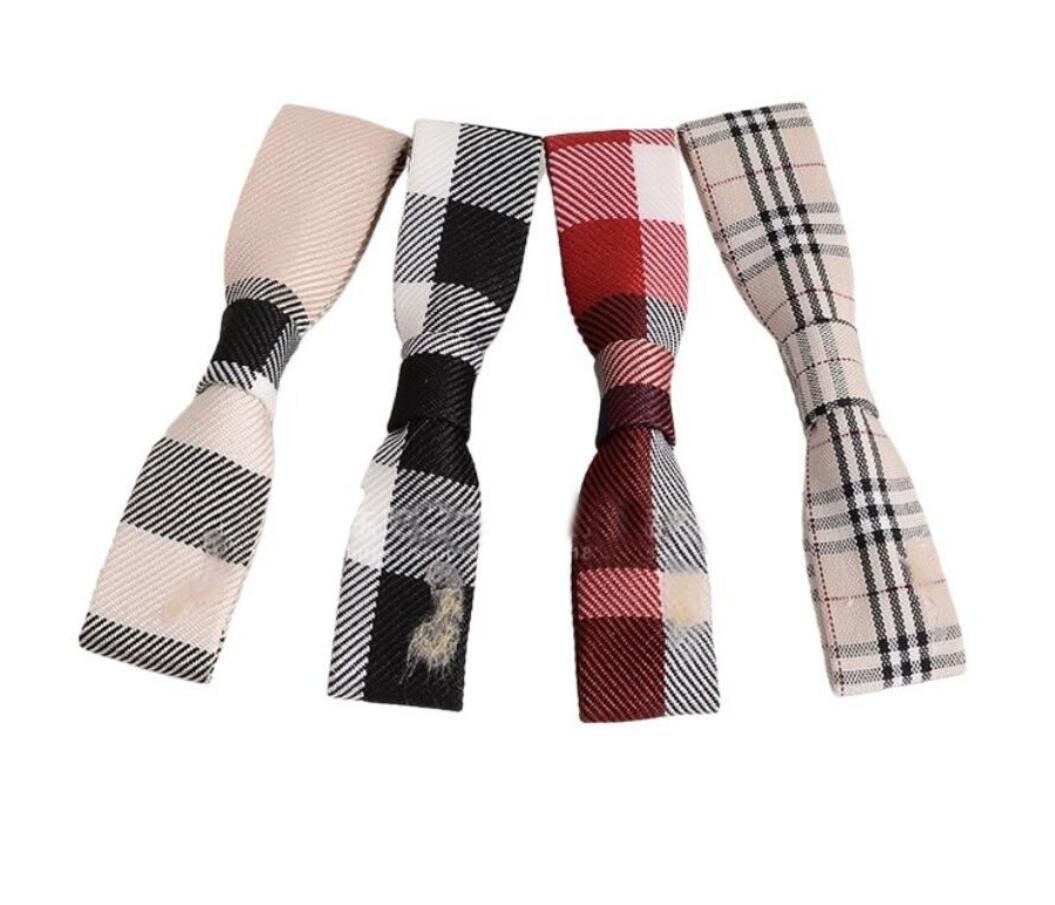 

TOP Quality Charm Jewelry Women Cloth Fabric Hair Clip Classic Check Printing Hair Clip Duck Hairpin Women Fashion Mixed Color Bowknot Barre, Slivery;golden