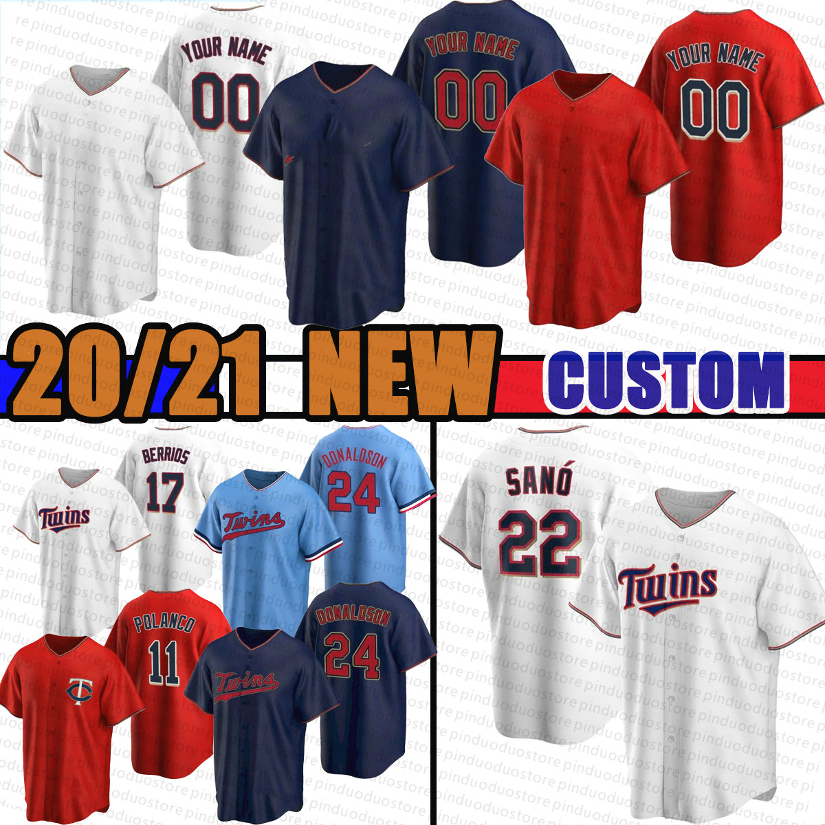 

New Minnesota 22 Miguel Sano Twins Jerseys 2 Luis Arraez 9 Andrelton Simmons Baseball 25 Byron Buxton 26 Max Kepler 8 Garver 17 Berrios, Mens(shuangcheng)