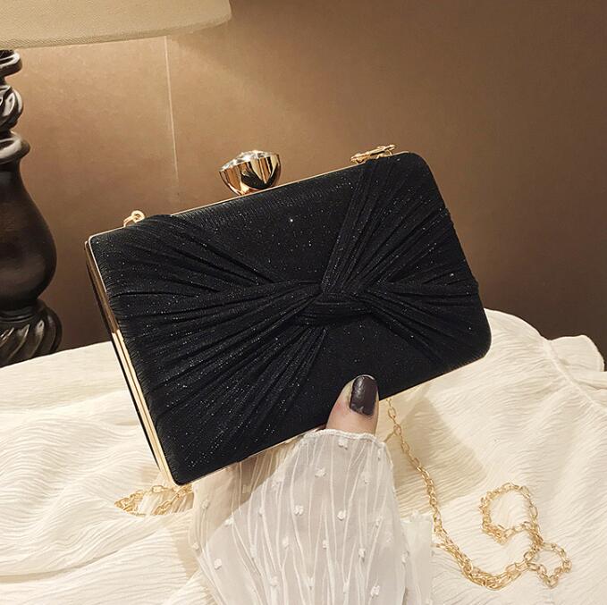 

wholesale women bag fashion hard box womens Dinner Bags elegant atmospheric diamond chain handbag bright face Diamonds Fashions One Shoulder Messenger handbags, Gold(boutique box)