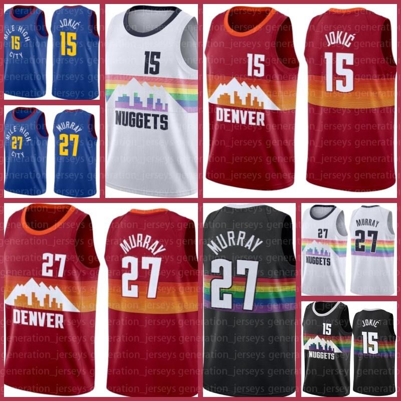 

Denver Nuggets Jersey Jamal 27 Murray Nikola Jersey Luka Jokic 77 Doncic Dallas Mavericks Jersey Dirk 41 Nowitzki Men, Black;red