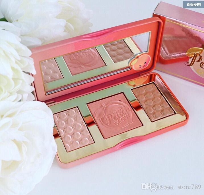 

Fast ePacket! Makeup Peach Glow Bronzers & Highlighters blush palette AAA1