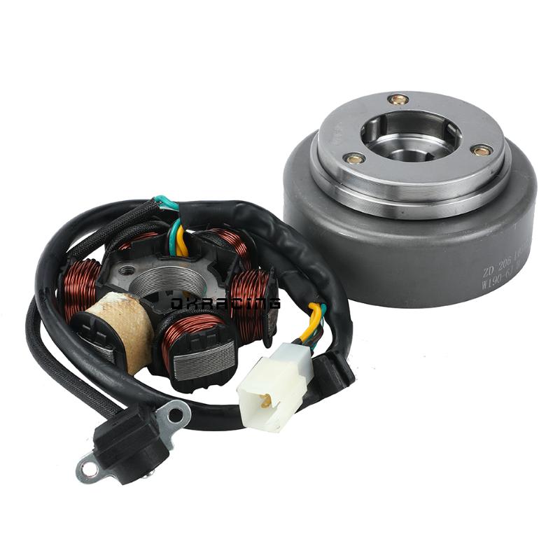 

Pedals Motorcycles Lgnition Magneto Stator Flywheel Kit For ZongShen 190cc Z190 W190 1P62YML-2 Electric Start Engine Dirt Pit Bike Atv