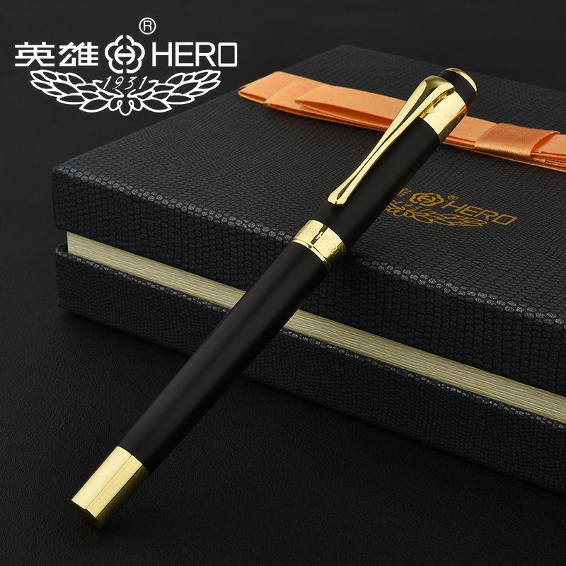 Shanghai HERO 6006 BLACK DRAGON Fountain Pen 0.5MM Golden Clip 