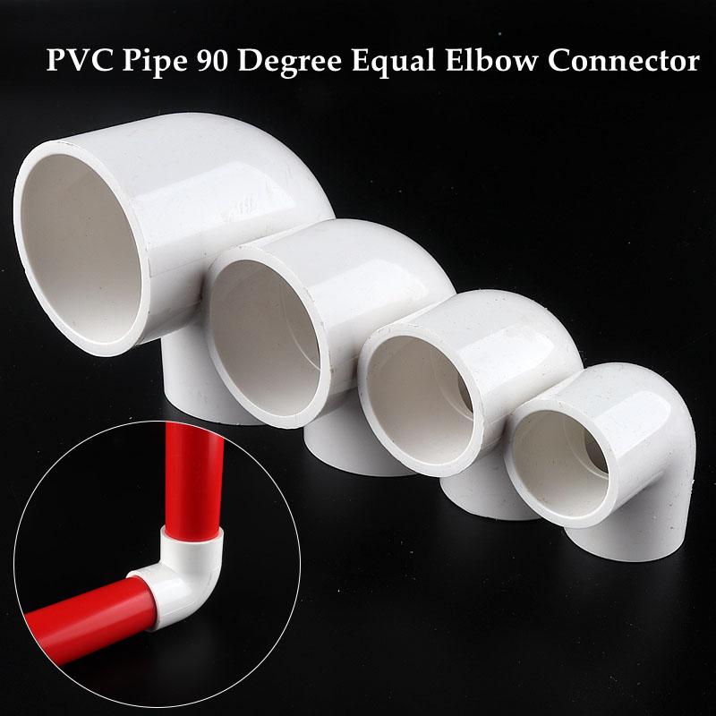 

20pcs~5pcs Inner Diameter 20~50mm PVC Pipe 90Â° Equal Elbow Connector Plastic Water Supply Joint Fittings Irrigation System Parts Watering Eq