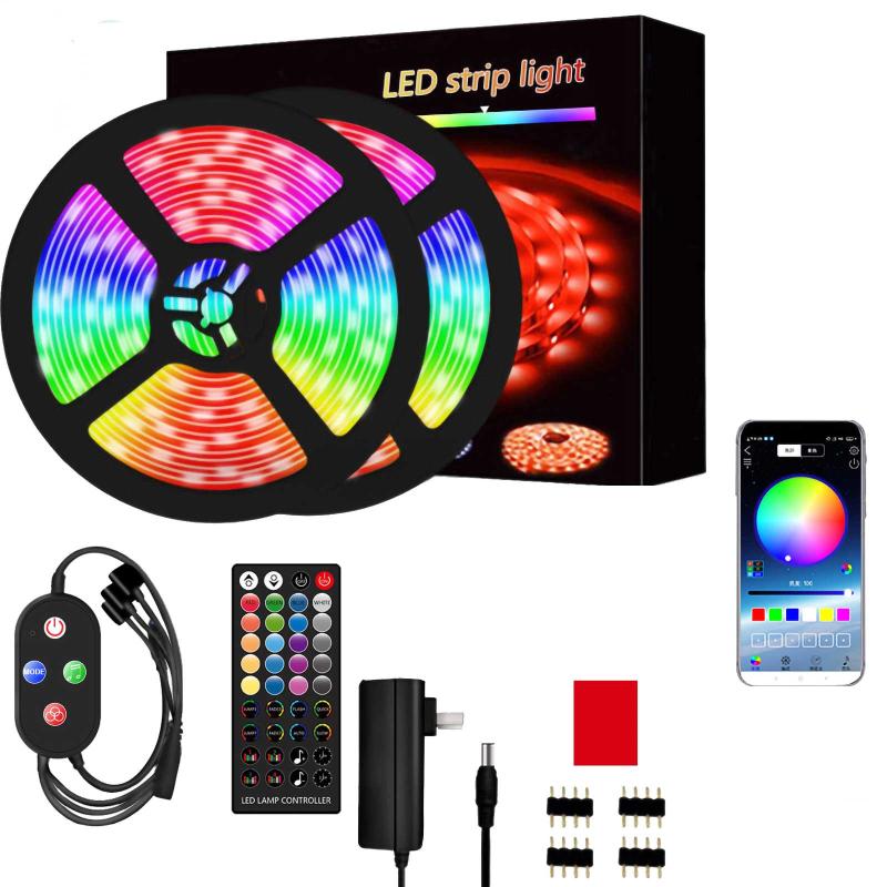 

Bluetooth 300 Lights Led Strip 10m Rgb Smd Flexible Ribbon Waterproof Light Tape Diode Dc 12v Control G2 Strips