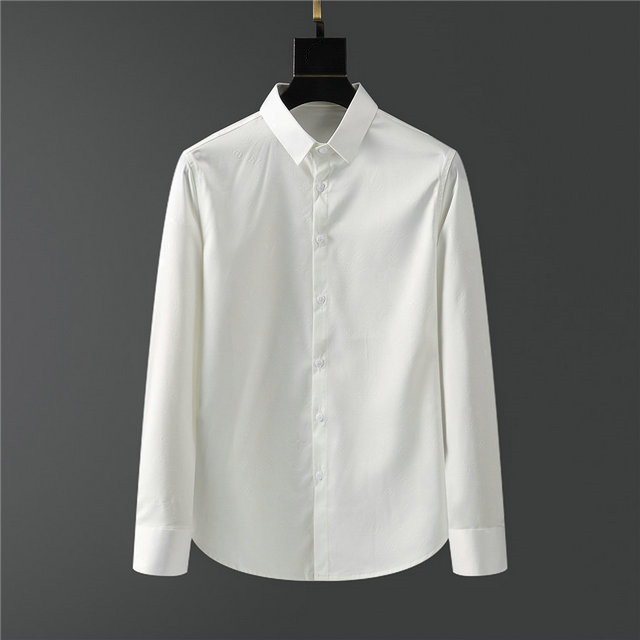 

2021 Polka Dot Mens Designer Shirt Autumn Long Sleeve Casual Dress Shirts Style Homme Clothing M-2XL#85, Black