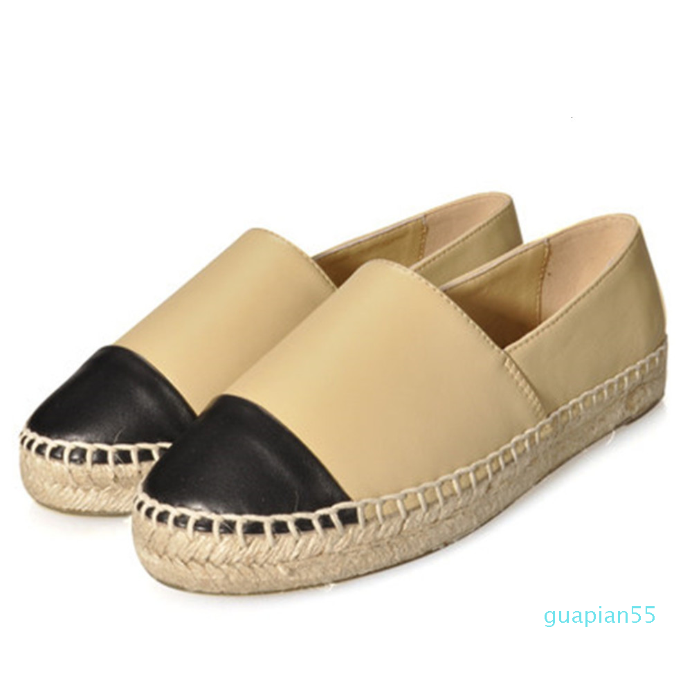 

fashion-casual espadrille fisherman shoes women's fashion leather loafers a pedal thick-soled lace, Picture color 3