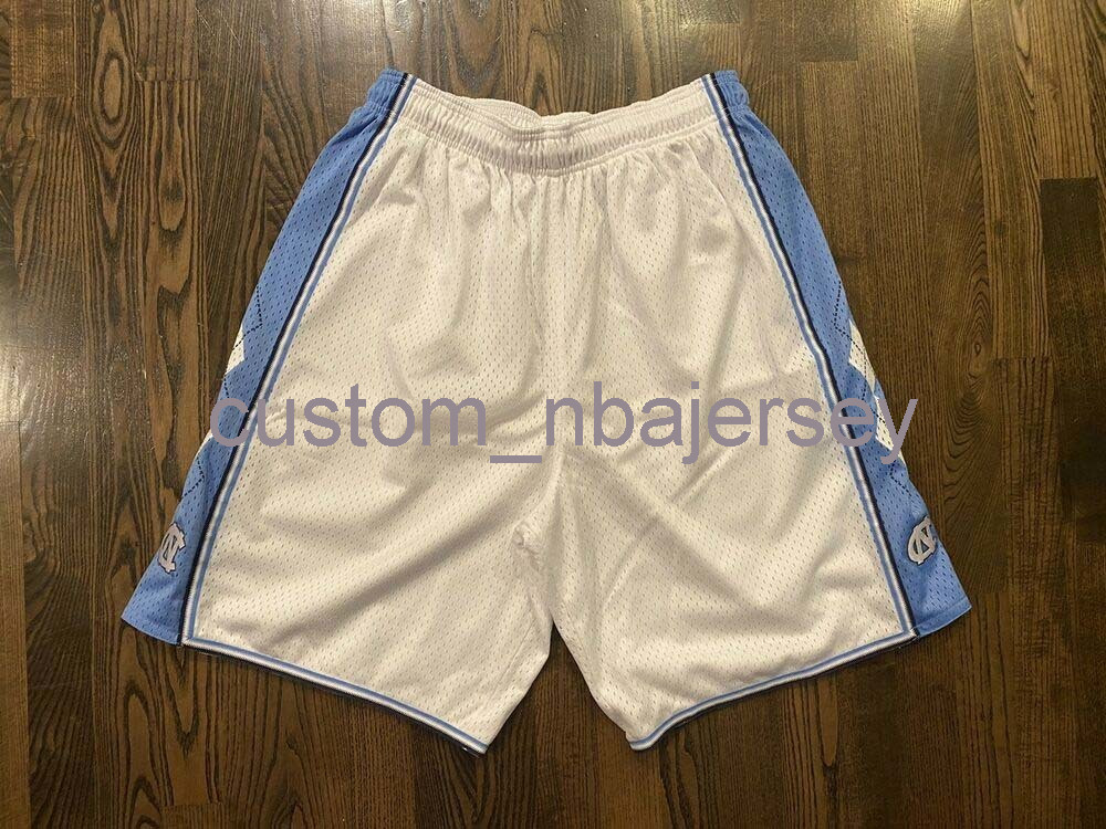 

Stitched Custom Vintage Brand UNC North Carolina Tar Heels Shorts Men Women Youth Basketball Jerseys XS-6XL, White