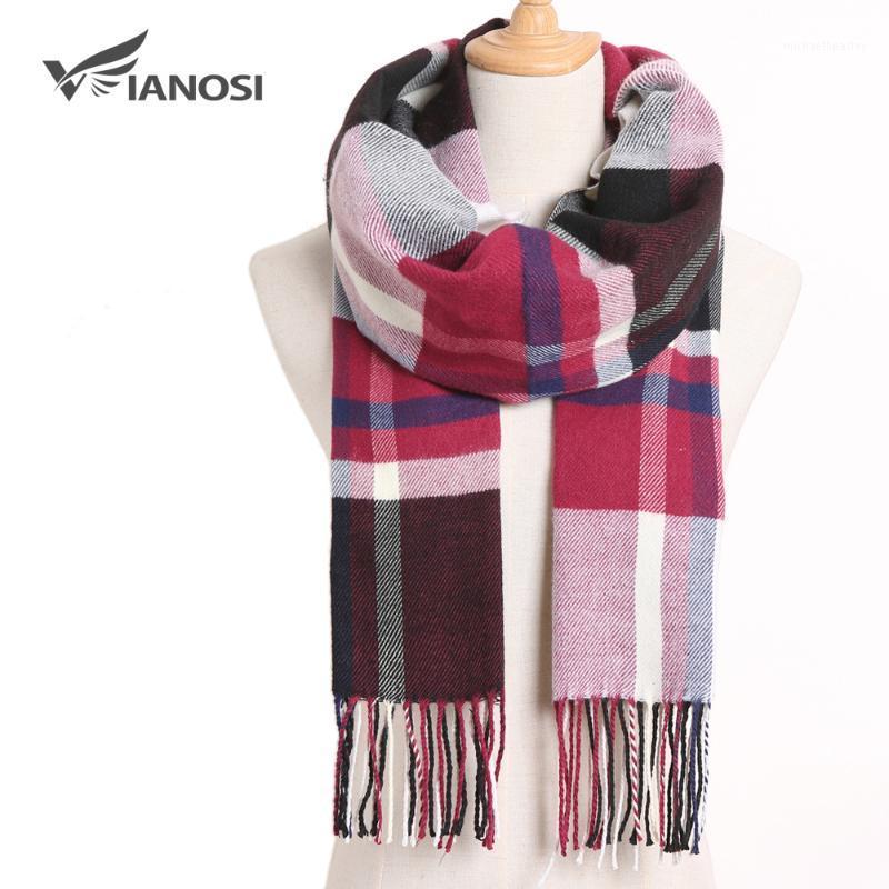 

Scarves [VIANOSI] 2021 Plaid Scarf Women Foulard Cachecol Casual Scarfs Winter Female Luxury Bufandas