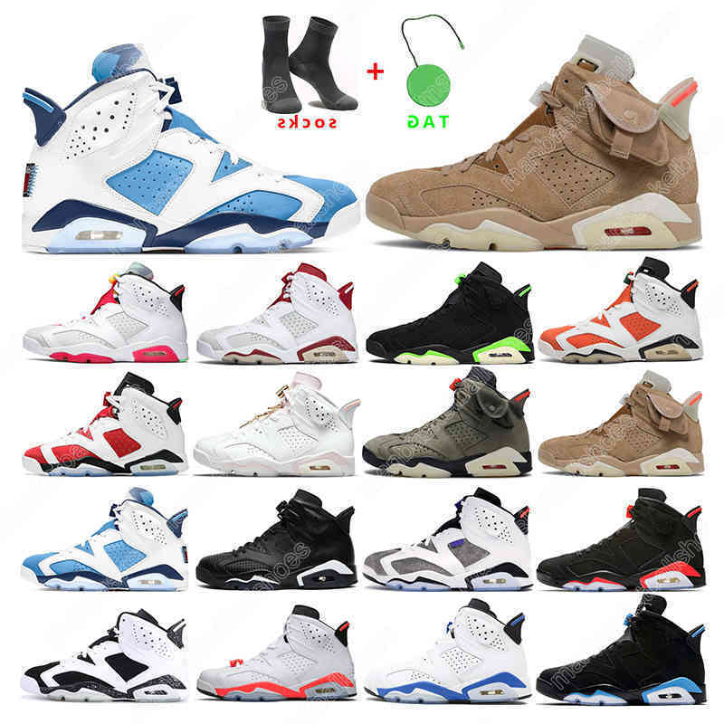 

Carmine 6s mens basketball shoes 6 Bordeaux British Khaki sneakers sports Hare infrared Floral Tech Chrome Brown men trainer, 10