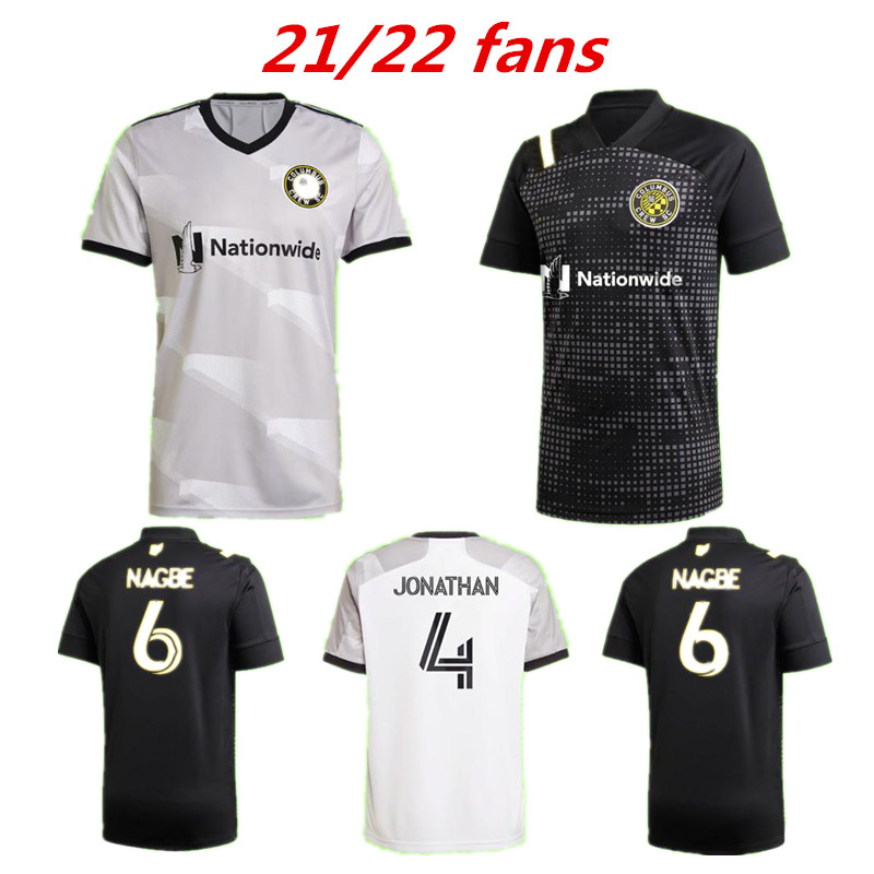 

2021 2022 Columbus soccer jerseys JONATHAN Zardes Nagbe Pedro Santos Zelarayan MLS Mens football shirts gray black 21 22 Uniforms home away 999