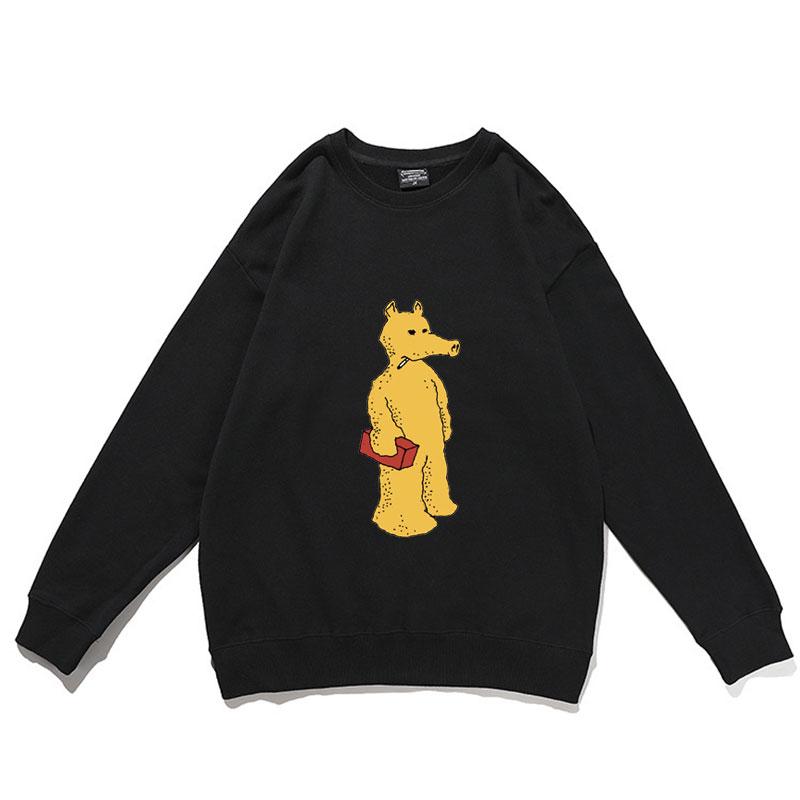

Men' Hoodies & Sweatshirts Personality Funny Quasimoto Print Sweatshirt Men Women Fashion Womens Kawaii Cute Pullover Unisex Streetwear, Black