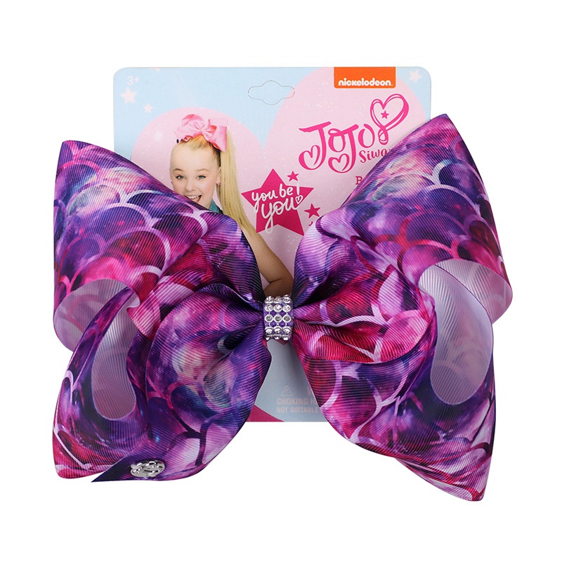 

8 INCH pure Grosgrain Ribbon Hair Bow Mermaid series Alligator Clips Hairs Accessories for Girls can do dropshipping DH0469, As picture show