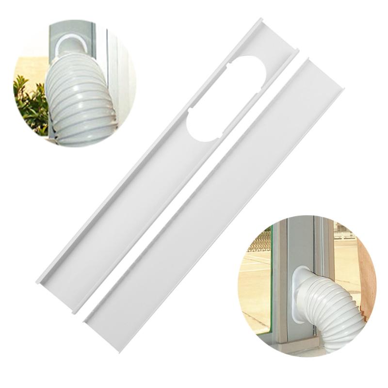 

Mobile Air Conditioner Cover Universal Adjustable Windshield Baffle Shield Wind Window Sealing Plate Splint Deflector Shade, White