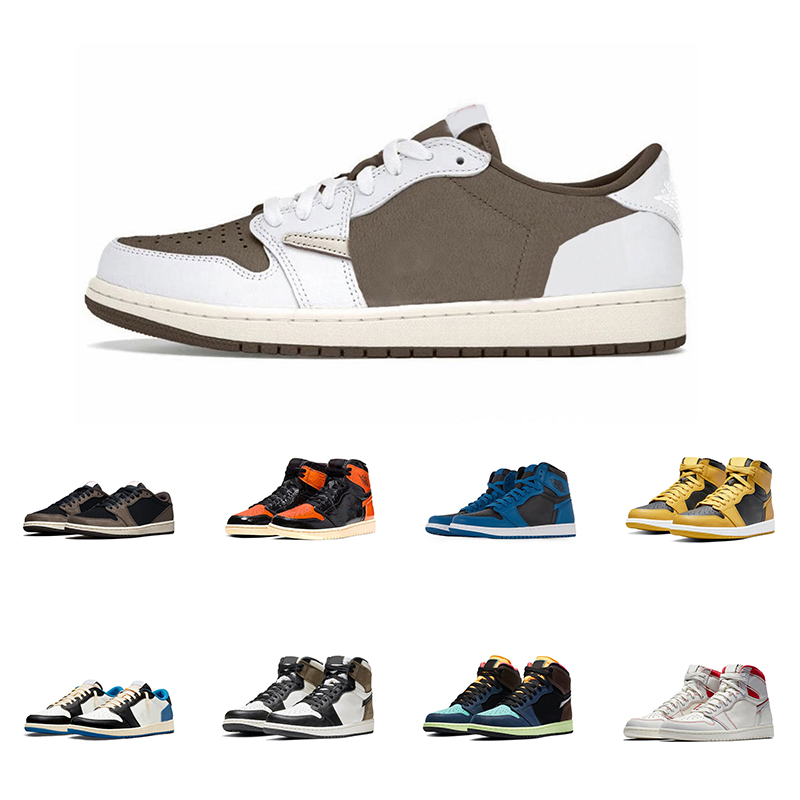 

Reverse Mocha Jumpman Basketball Running Shoes OG High 1 1S UNC Hyper Royal Chicago Dark Marina University Blue Retro Bubble Gum Men Sport Designer Sneakers 2022, 27