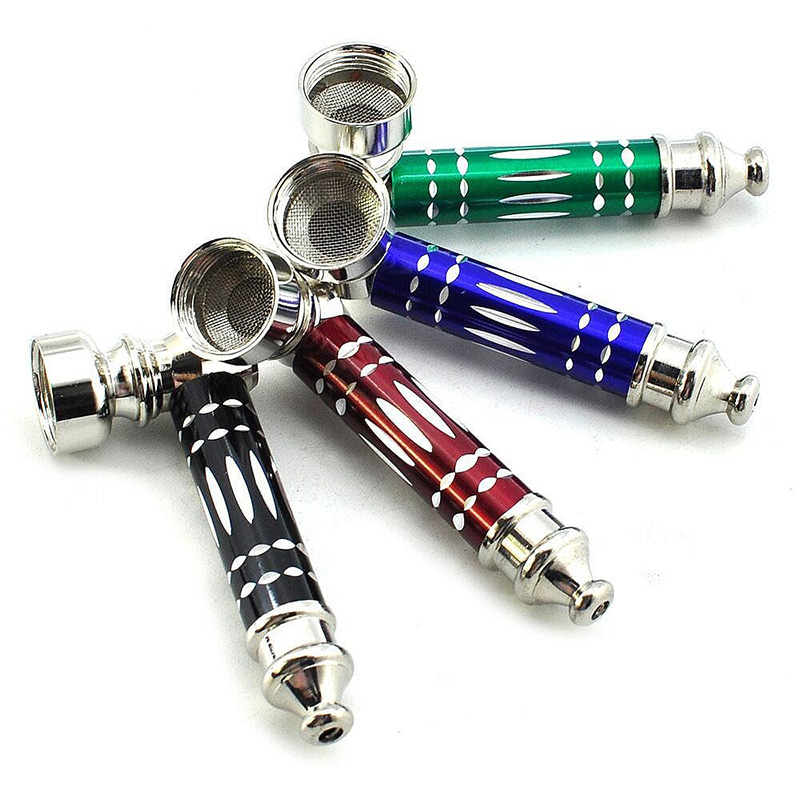 

Portable Metal smoking Pipe hookah Filter scale Shaped Tobacco Mini Cigarette Aluminum alloy material Smoke Accessories