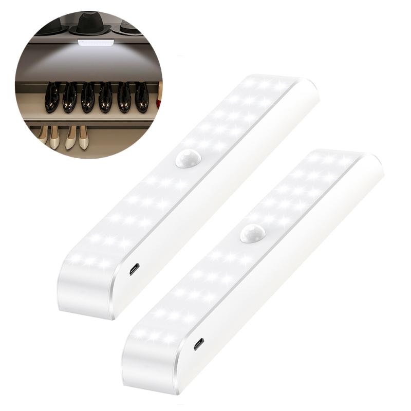 

Infrared Sensor Cupboard Wardrobe Light 30 LEDs Easy To Install Human Bed Lamp Night For Closet Stairs Cabinet
