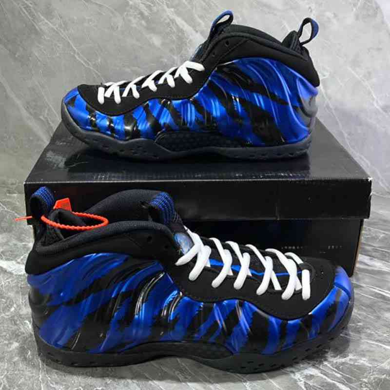 

Arrival Foam One QS Memphis Tigers Men Kids Shoes Penny Hardaway Blue Foams Mens Sneakers, Black