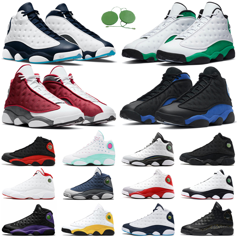 

13s men basketball shoes 13 jumpman Obsidian Red Flint Hyper Royal Starfish Aurora Lucky Green Black Cat mens women trainers outdoor sports sneakers, 13s 36-40 aurora green