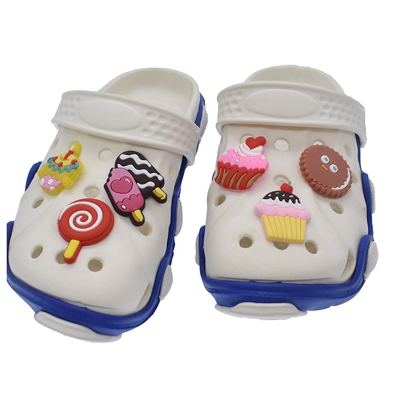 

Cute cartoon PVC Shoe Charms Buckles Boys Girls Fit Bracelets Croc JIBZ Shoes accessories Wristband children Gift