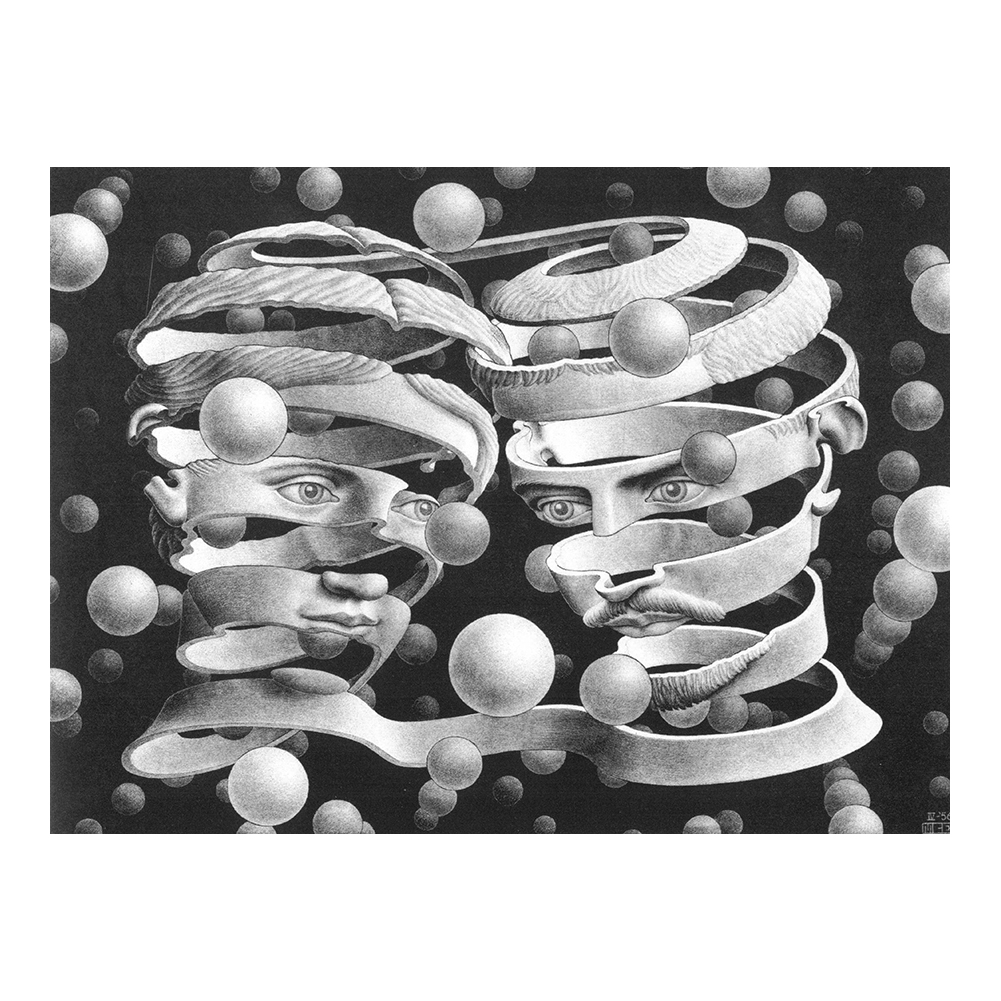 M.C. Escher Bond of Union Artworks Poster Print Painting Home Decor Framed Or Unframed Photopaper Material-image-695522439