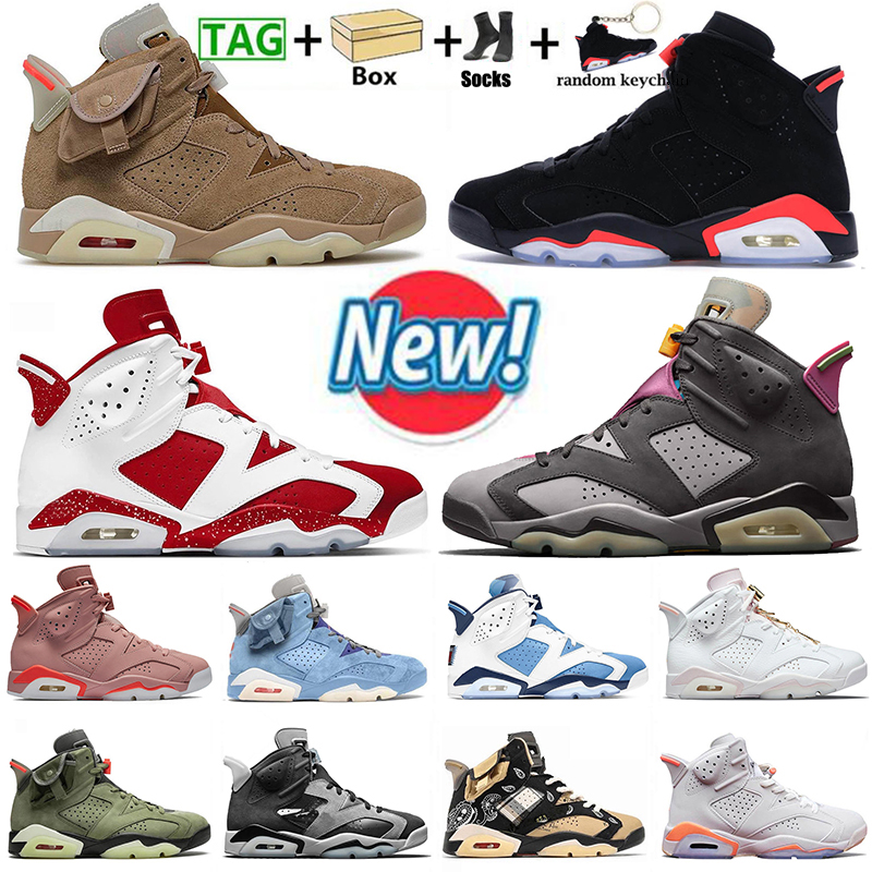 

With Box 2022 Jumpman 6 6s Red Oreo Mens Women Basketball Shoes Retro Tiffany Blue Travis British Khaki Bordeaux Carmine Black Infrared Trainers Sneakers, A10 hare 36-47