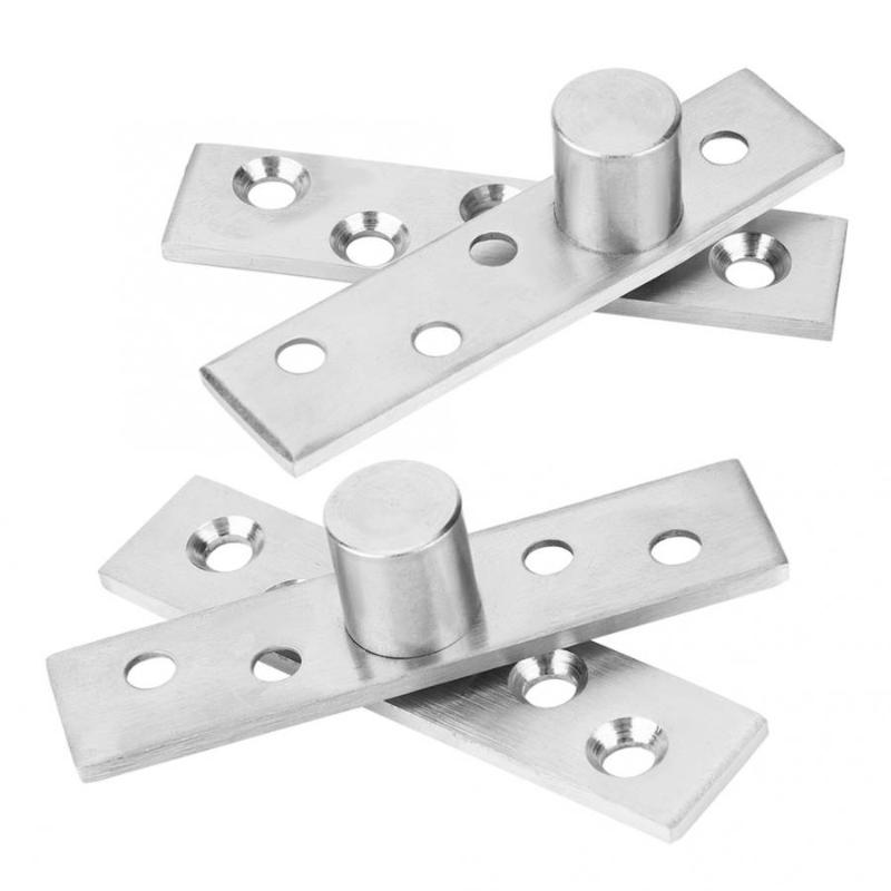 

Door Catches & Closers 2Pcs 360 Degree Rotating Hinge Stainless Steel Rotary Pivot Hinges 75mm Long Furniture Locator