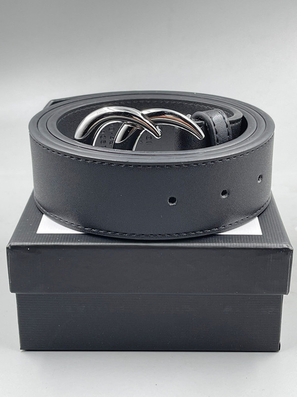 

Fashion Big buckle genuine leather belt with box designer men women high quality mens belts AAA209, Belt and box