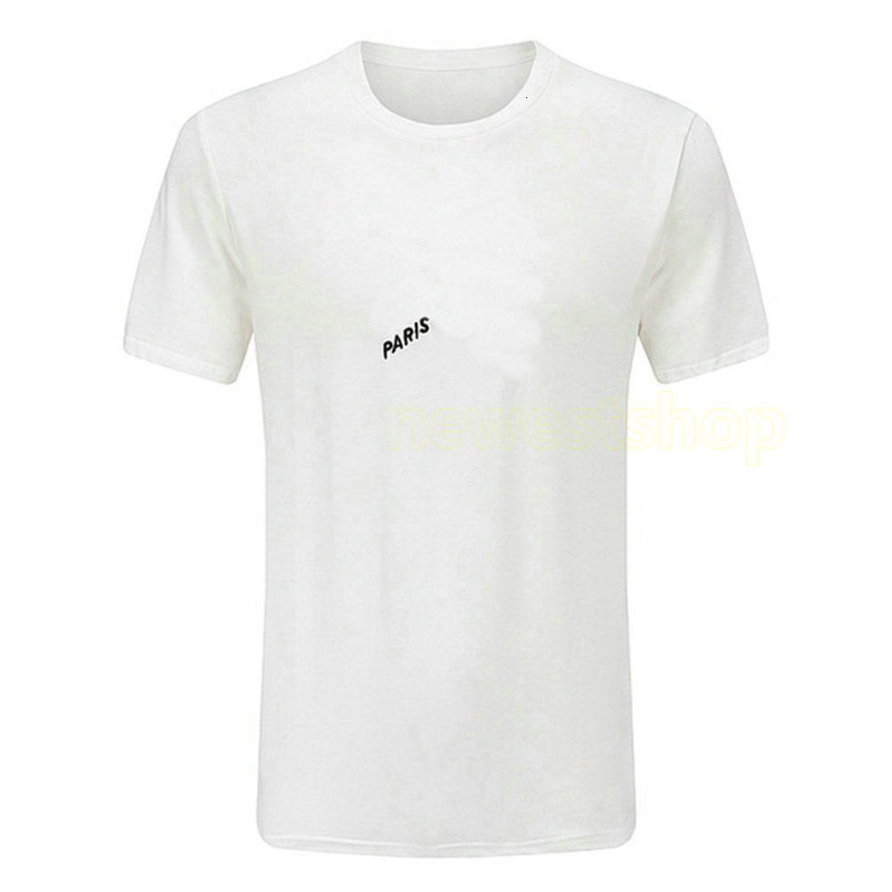 

2021 new Summer paris mens Embroidery Oblique Letter print t shirt Top quality t shirts Fashion t shirt Women designer Casual tee, White;black