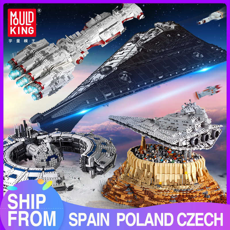 

Mould King Building Blocks Star plan MOC Eclipse-Class Dreadnought Set UCS Fighters Assemble Bricks Kids DIY Toys Birthday Gifts X0902