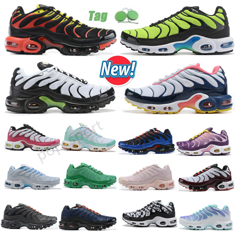 

2022 Hot Tn Plus Running Shoes Mens Creamsicle Hyper Violet Be Ture Bleached Aqua Women Lemon Lime Black Red Zebra Sneakers Trainers Outdoor Sports Fashion Size 36-46, Box