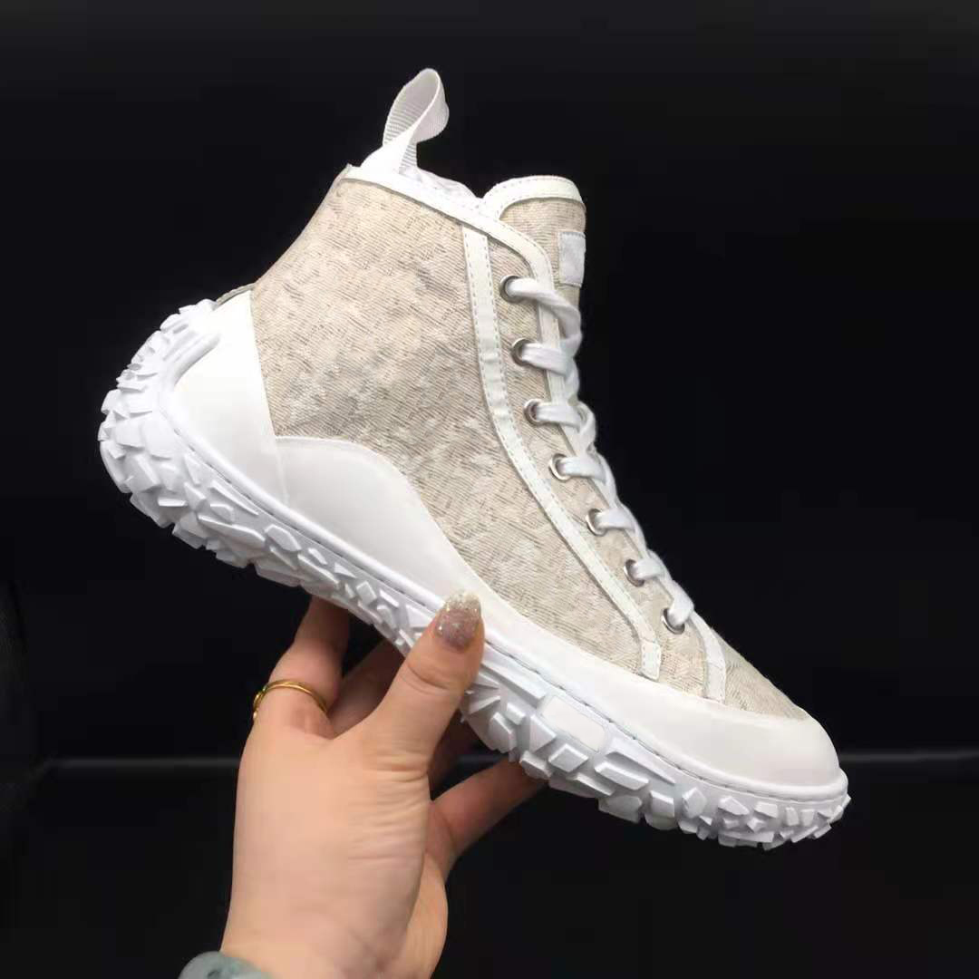 

fashion Womens Flat Canvans Sneakers B22 B24 B25 B27 B28 Men black Oblique print rubber Casual Shoes Couples High Top trainers runners shoe box large size 35-46