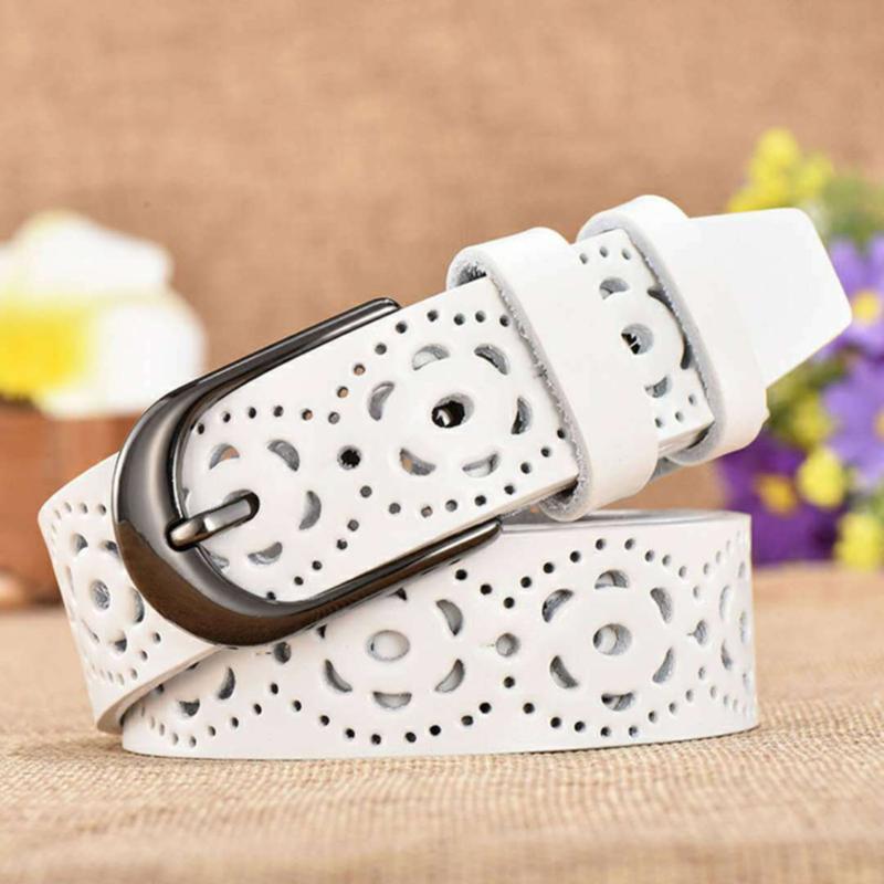 

Belts Genuine Leather For Women Second Layer Cowskin Woman Belt Vintage Pin Buckle Strap Jeans White Red, Black;brown