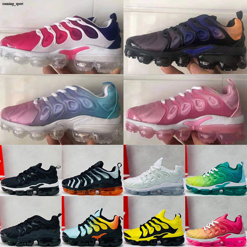 

Mens Kids Shoes tn Breathable Rainbow Mesh Running Sneakers tns Cushion children pour enfants Athletic sports Plus trainers EUR24-35, Color 1